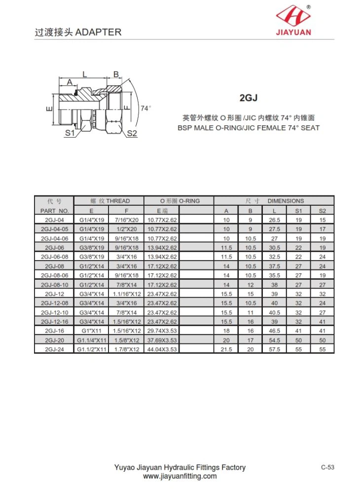 Conector rotativ BSP Male E JIC