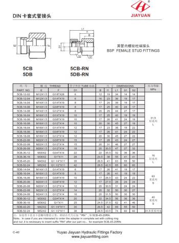 Racorduri de calibru BSP
